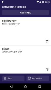 Scaricare Text converter (текст символам Personalizzazione per Android Screenshot 3