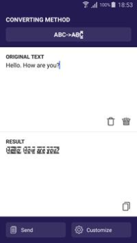 Scaricare Text converter (текст символам Personalizzazione per Android Screenshot 5