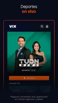 Scaricare ViX: TV, Deportes y Noticias Intrattenimento per Android Screenshot 3