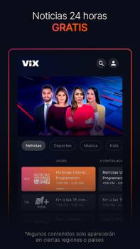 Scaricare ViX: TV, Deportes y Noticias Intrattenimento per Android Screenshot 4