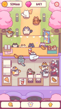 Scaricare Cat Snack Bar: Cute Food Games Simulatori per Android Screenshot 2
