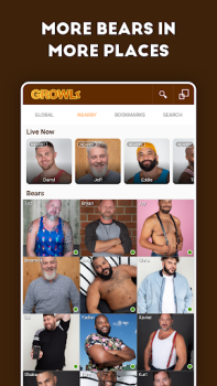 Scaricare GROWLR: Gay Bears Near You Sociale per Android Screenshot 3