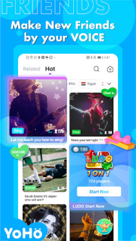Scaricare YoHo: Group Voice Chat Room Sociale per Android Screenshot 2