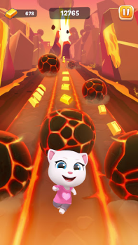 Scaricare Talking Tom Time Rush Azione per Android Screenshot 2