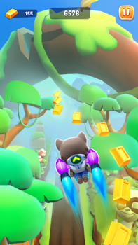 Scaricare Talking Tom Time Rush Azione per Android Screenshot 3