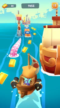 Scaricare Talking Tom Time Rush Azione per Android Screenshot 4