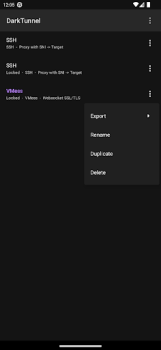 Scaricare DarkTunnel - SSH DNSTT V2Ray Strumenti per Android Screenshot 3