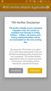 Scaricare TIN Verifier Application Finanza per Android Screenshot 2