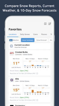 Scaricare OpenSnow: Weather & 3D Maps Meteo per Android Screenshot 2