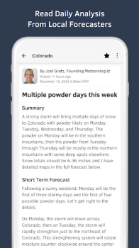 Scaricare OpenSnow: Weather & 3D Maps Meteo per Android Screenshot 4