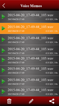 Scaricare registratore vocale Musica e audio per Android Screenshot 2