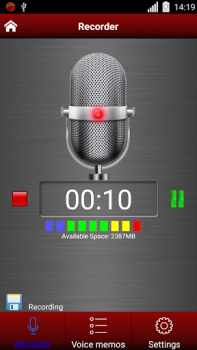 Scaricare registratore vocale Musica e audio per Android Screenshot 3