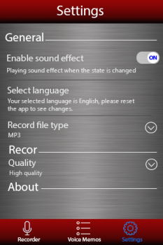 Scaricare registratore vocale Musica e audio per Android Screenshot 4