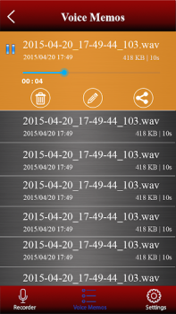 Scaricare registratore vocale Musica e audio per Android Screenshot 6