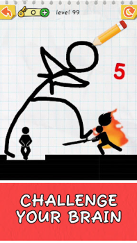 Scaricare Draw 2 Save: Stickman Puzzle Giochi rompicapo per Android Screenshot 5