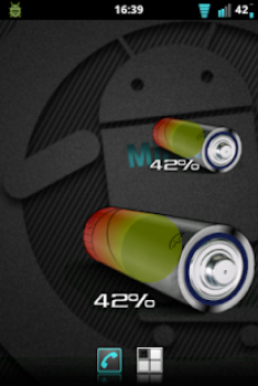 Scaricare 3D AA Battery Widget Strumenti per Android Screenshot 2