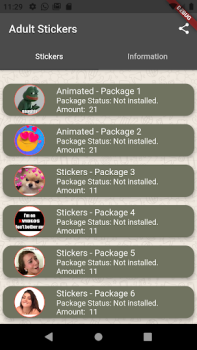 Scaricare Sex Stickers Comunicazione per Android Screenshot 2