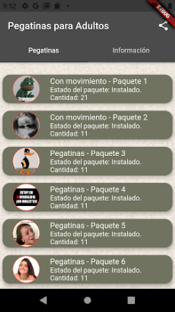 Scaricare Pegatinas para Adultos Personalizzazione per Android Screenshot 2