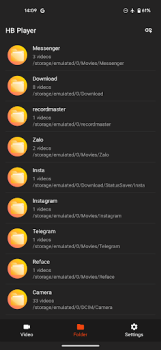 Scaricare HB Video Player Lettori ed editor video per Android Screenshot 2