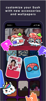 Scaricare SUSH Grow cute virtual animal Sociale per Android Screenshot 5