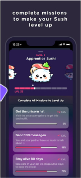 Scaricare SUSH Grow cute virtual animal Sociale per Android Screenshot 6