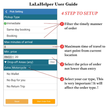 Scaricare LaLaHelper - Lala auto pick Lavoro per Android Screenshot 3