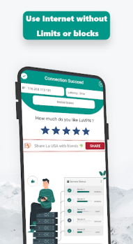 Scaricare La USA - Get USA IP Strumenti per Android Screenshot 5