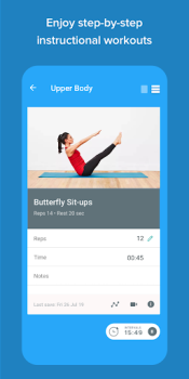 Scaricare Get Up Salute e fitness per Android Screenshot 4