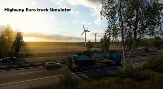 Scaricare Highway Euro truck Simulator Corse per Android Screenshot 2