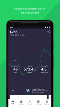 Scaricare Luna VPN Strumenti per Android Screenshot 3