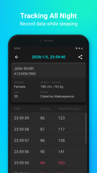 Scaricare View Tracker (Oximeter) Medicina per Android Screenshot 2