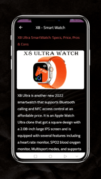 Scaricare X8 Ultra - Smart Watch  Review Stile di vita per Android Screenshot 5