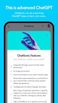 Scaricare ChatSonic: Super ChatGPT App Lavoro per Android Screenshot 4