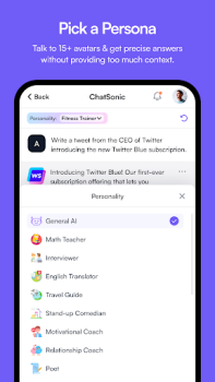 Scaricare ChatSonic: Super ChatGPT App Lavoro per Android Screenshot 5