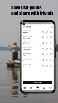 Scaricare Dap Drift - fishing depth maps Mappe e navigazione per Android Screenshot 4