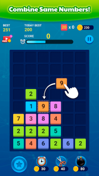 Scaricare Merge Block: Number Merge Game Giochi rompicapo per Android Screenshot 2