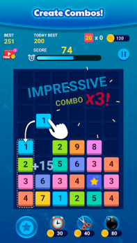 Scaricare Merge Block: Number Merge Game Giochi rompicapo per Android Screenshot 3