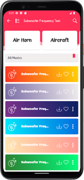Scaricare Test di frequenza del subwoofe Musica e audio per Android Screenshot 2