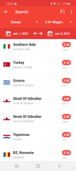Scaricare My Earthquake Alerts - Map Meteo per Android Screenshot 2