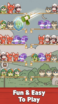 Scaricare Cat Sort Puzzle: Cute Pet Game Casual per Android Screenshot 2
