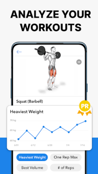 Scaricare Hevy: Scheda Palestra e Diario Salute e fitness per Android Screenshot 3