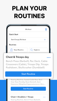Scaricare Hevy: Scheda Palestra e Diario Salute e fitness per Android Screenshot 4