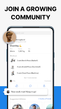 Scaricare Hevy: Scheda Palestra e Diario Salute e fitness per Android Screenshot 5