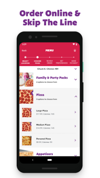 Scaricare Chuck E. Cheese Cibo e bevande per Android Screenshot 4