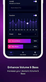 Scaricare Volume Booster - Equalizer Pro Musica e audio per Android Screenshot 2
