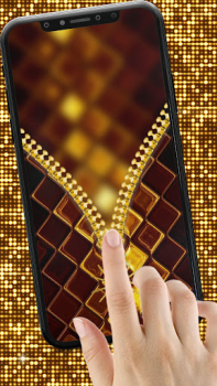 Scaricare Gold Zipper Screen Lock Personalizzazione per Android Screenshot 4
