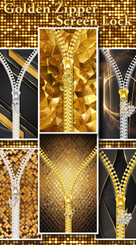 Scaricare Gold Zipper Screen Lock Personalizzazione per Android Screenshot 5