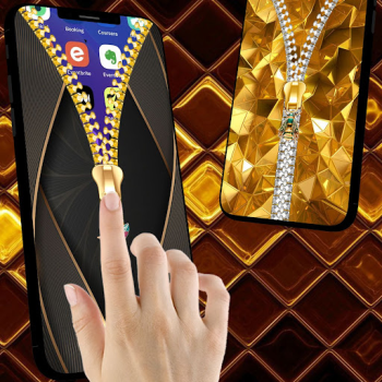 Scaricare Gold Zipper Screen Lock Personalizzazione per Android Screenshot 7