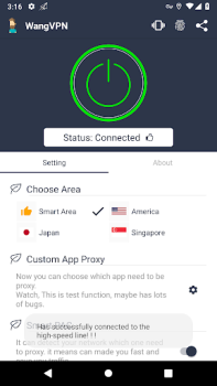 Scaricare Wang VPN - Fast Secure VPN Strumenti per Android Screenshot 2