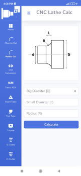 Scaricare CNC Lathe Calc Lavoro per Android Screenshot 2